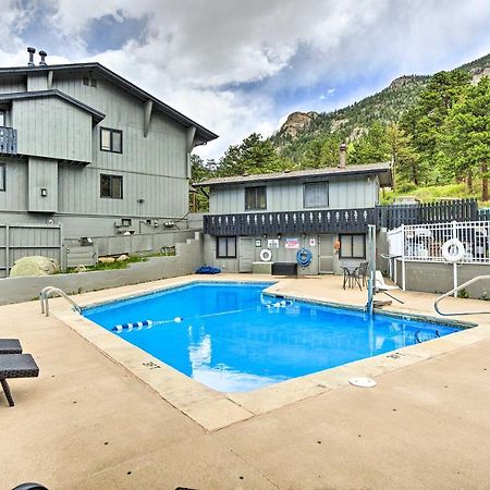 Estes Park Condo Rental Balcony With River Views! Bagian luar foto
