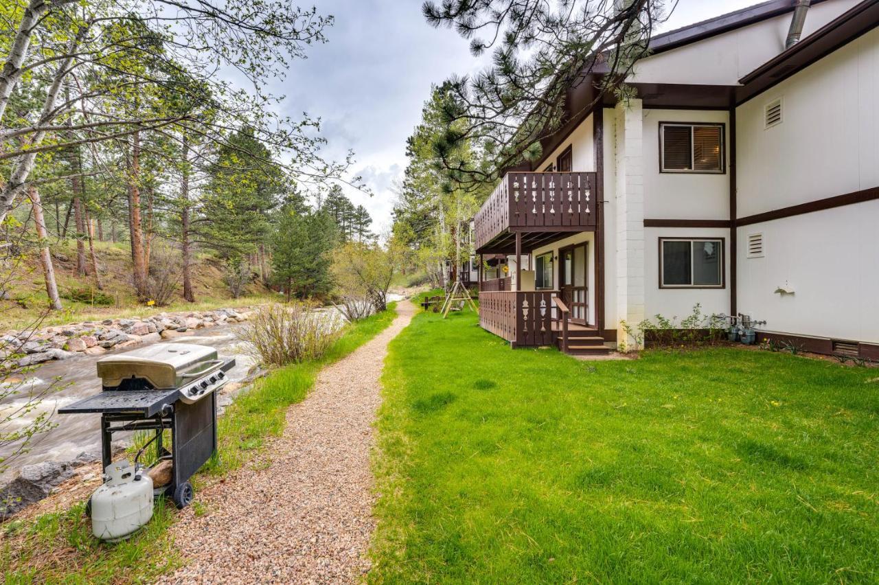 Estes Park Condo Rental Balcony With River Views! Bagian luar foto